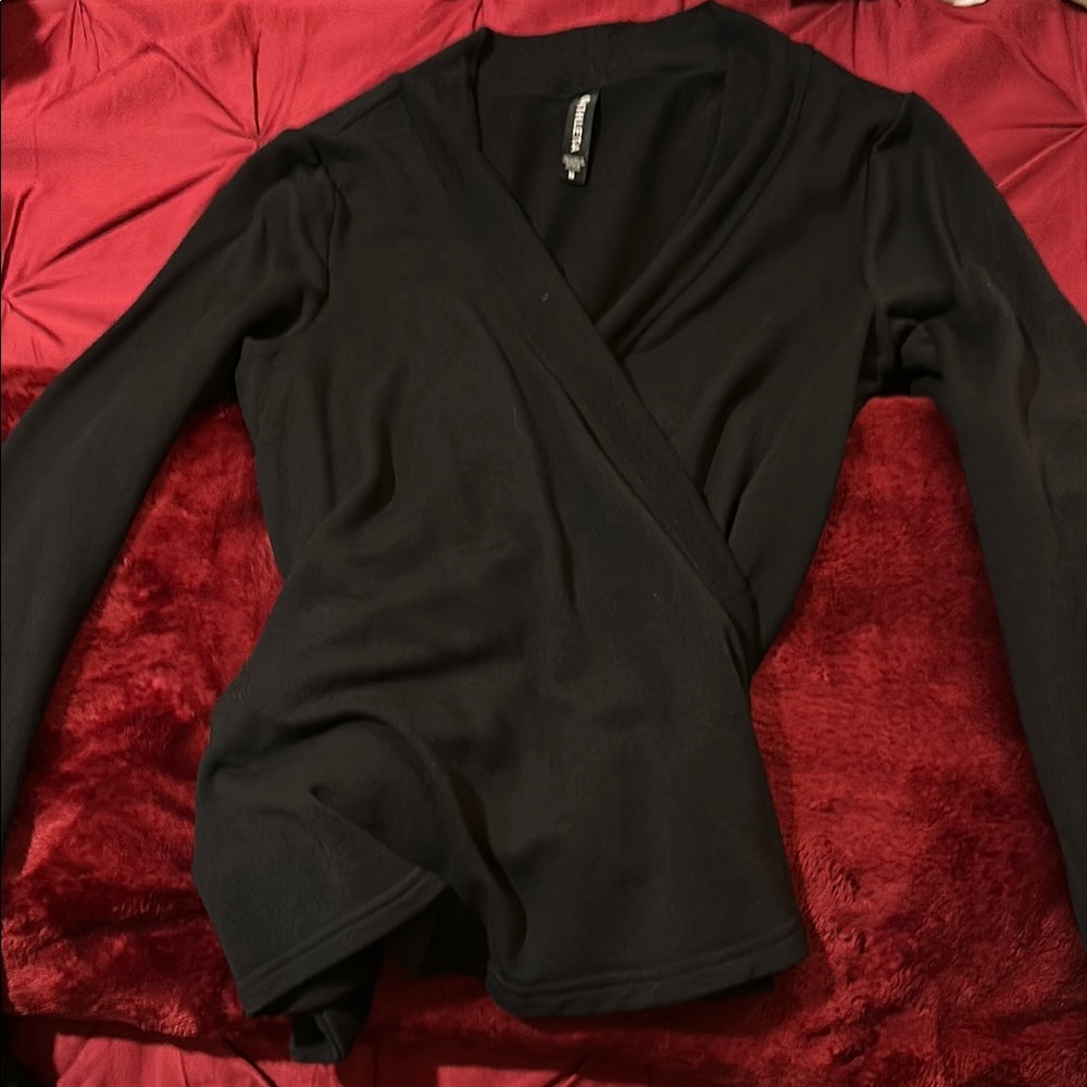 Athleta Black V-Neck Sweater